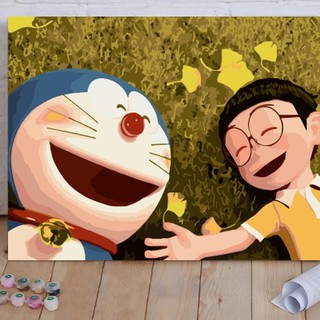 (Loại khung dày 2.5cm) Tranh số hóa HH0124  size 40x50 đã căng khung và đầy đủ phụ kiện, phủ bóng