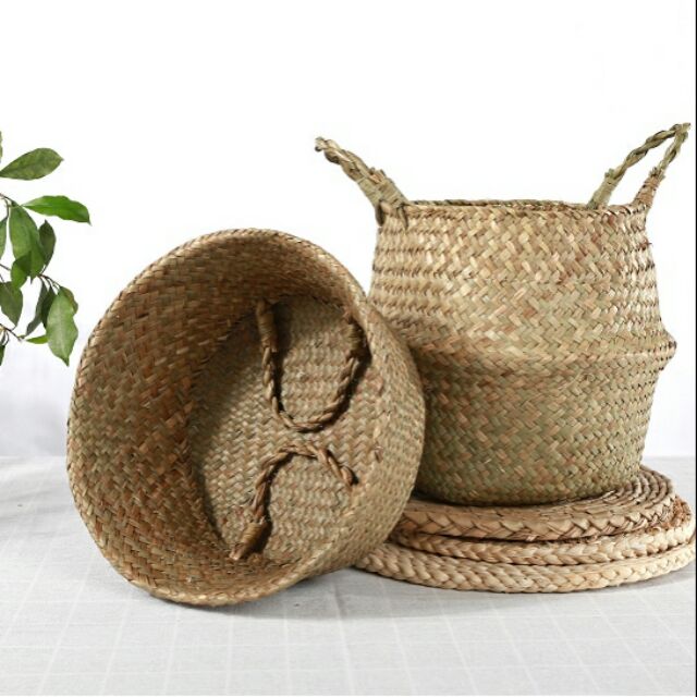 Giỏ cói đựng đồ, trồng cây các cỡ