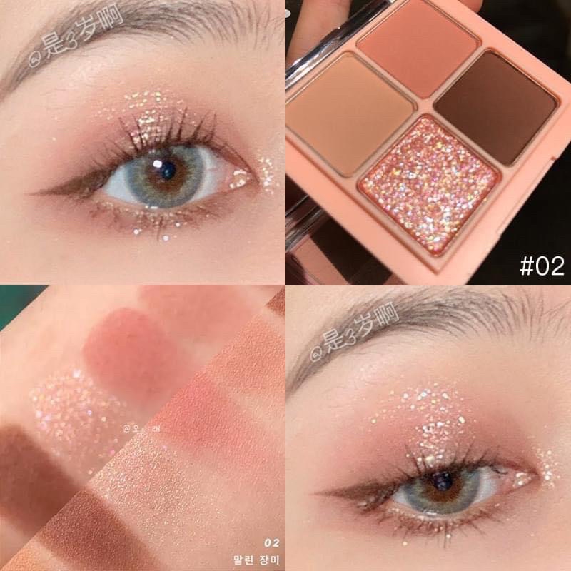 [FREE SHIP] Bảng Phấn Mắt 4 ô Romand Better Than Eyes