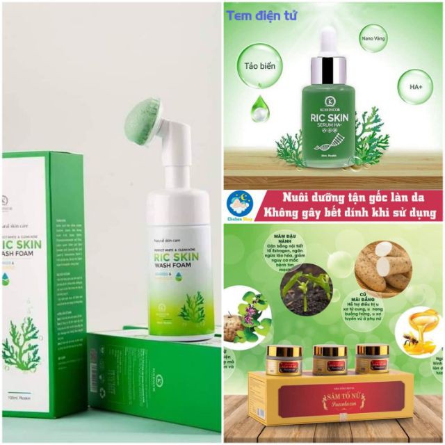 Ric Skin Combo Serum + Sữa rửa mặt Ric Skin Wash Foam | BigBuy360 - bigbuy360.vn