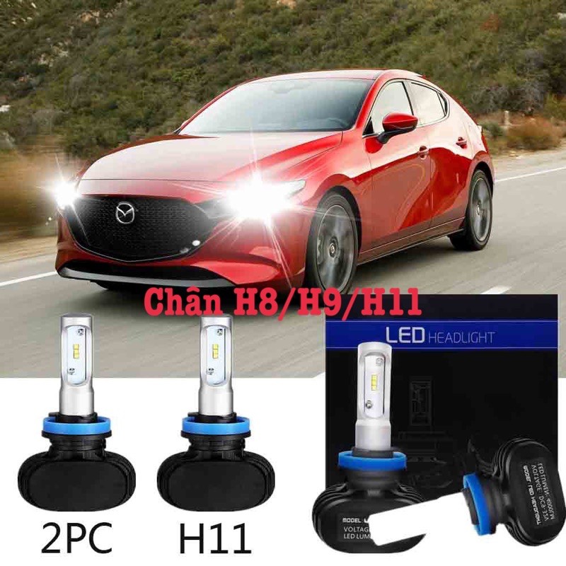 Cặp Đèn Led Pha H8/H9/H11/H16 50W cho ô tô