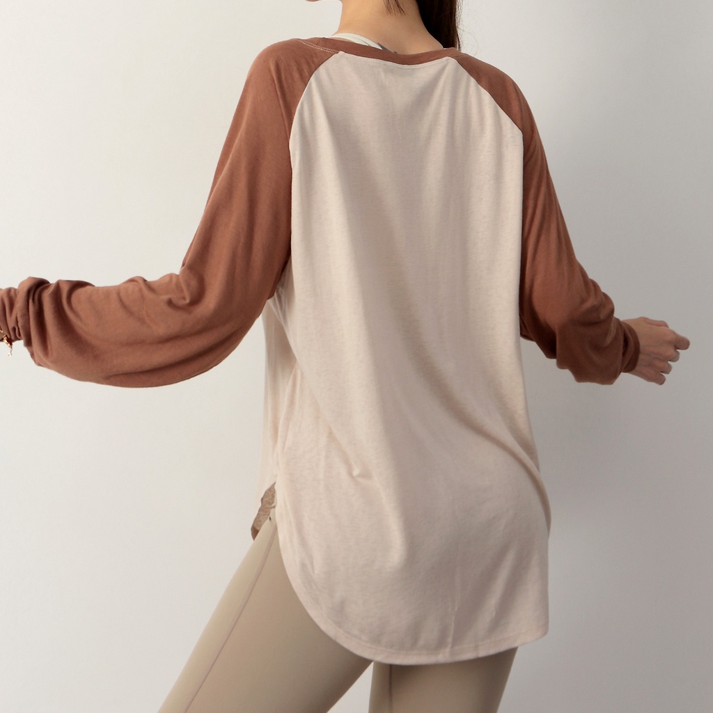 Áo thể thao ANRAN dài tay dáng rộng vải mỏng dễ phối đồ