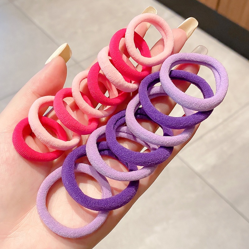 Bộ 50 Dây Buộc Tóc Màu Kẹo Ngọt Đơn Giản Thời Trang Xinh Xắn Cho Nữ