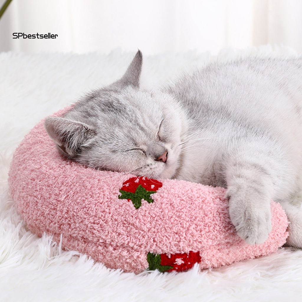 Gối Ngủ Chữ U Bảo Vệ Cột Sống Cho Thú Cưng Bằng Cotton PP