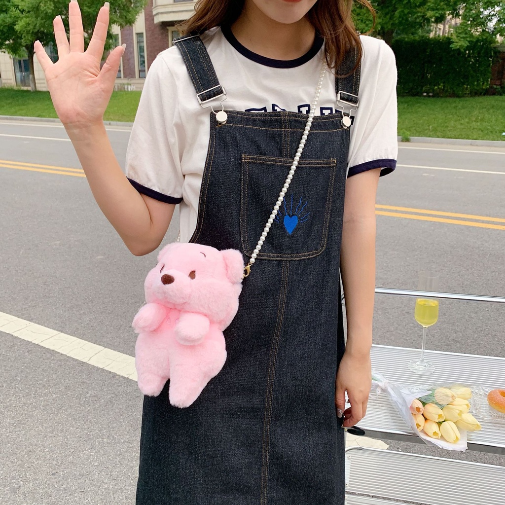 Túi Đeo Chéo Hình Gấu pooh Hoạt Hình Dễ Thương