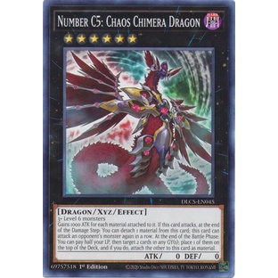 Thẻ bài Yugioh - TCG - Number C5: Chaos Chimera Dragon / DLCS-EN045'