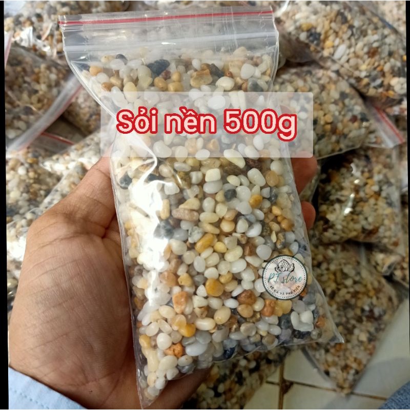 Sỏi nền cho hồ cá cảnh, sỏi muối tiêu 500g