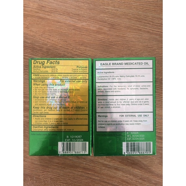 Dầu Gió Xanh 2 Nắp