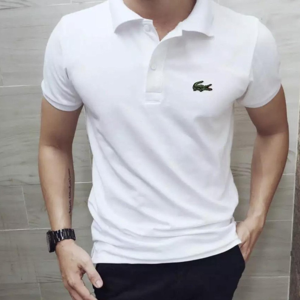 ÁO THUN NAM CỔ BẺ CÓ LOGO THÊU CỰC ĐẸP SIZE M ĐẾN 4XL HÌNH THẬT 100% CSM1