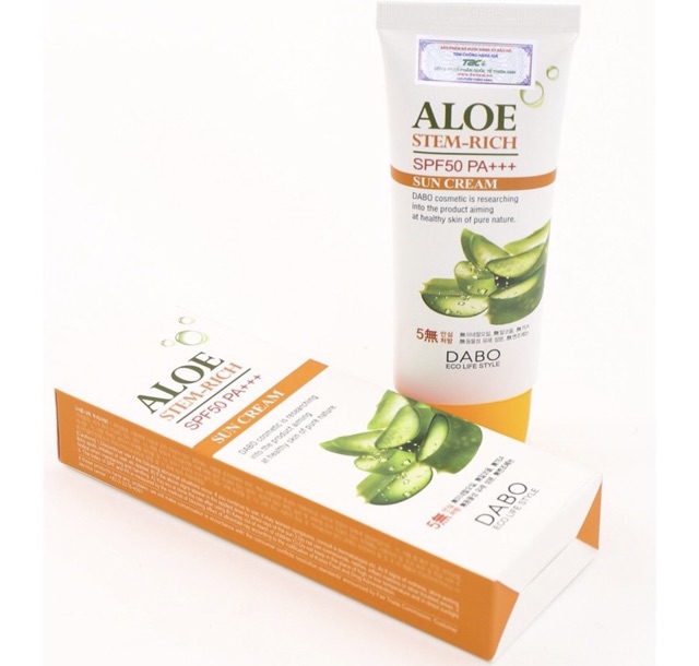 Kem Chống Nắng Lô Hội DABO ALOE - Hàn Quốc