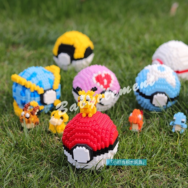 Nano Khối Pokémon Bỏ Túi Quái Vật Pikachu Xếp Hình Khối Xây Dựng Spuirtle Sáng Tạo Giáo Dục Tự Làm Đồ Chơi Quà Tặng