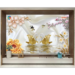 Tranh dán tường 3D keo sẵn