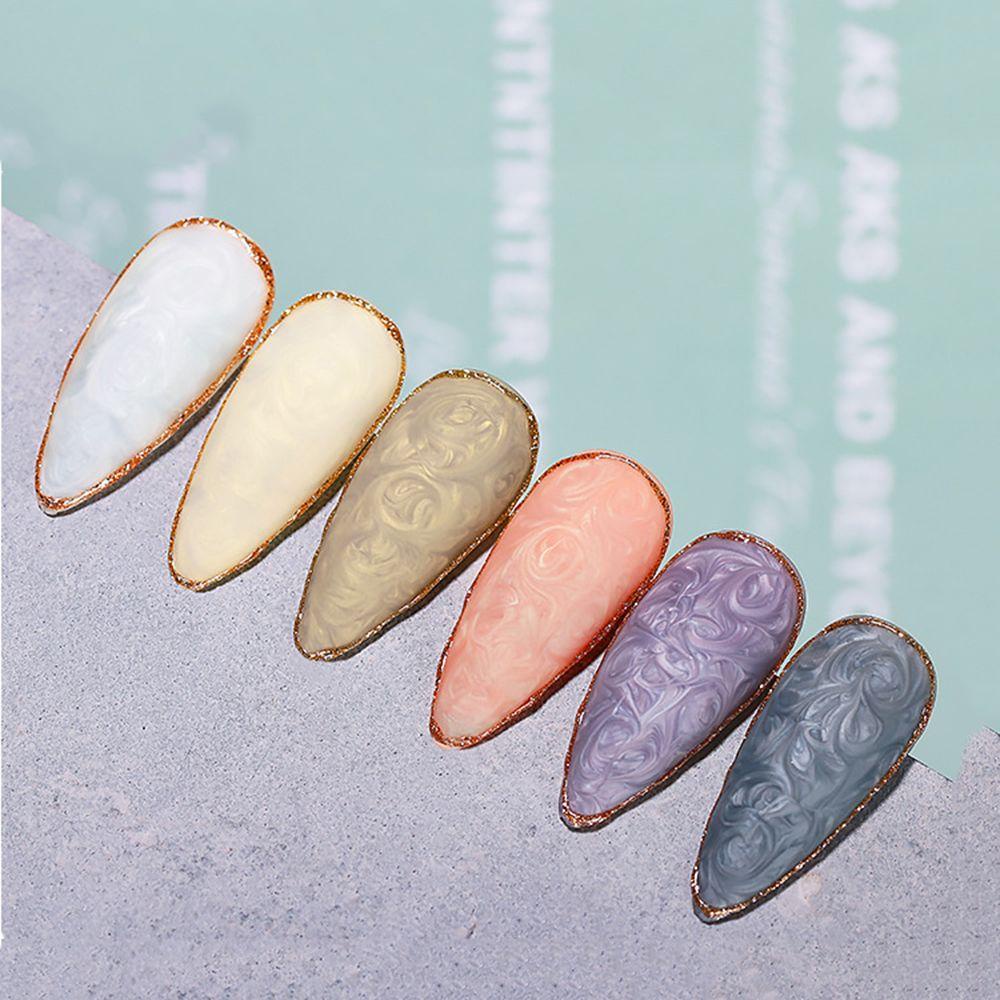 OCEANMAP Gel Sơn Móng Tay 6 Màu Vỏ Sò Lấp Lánh DIY