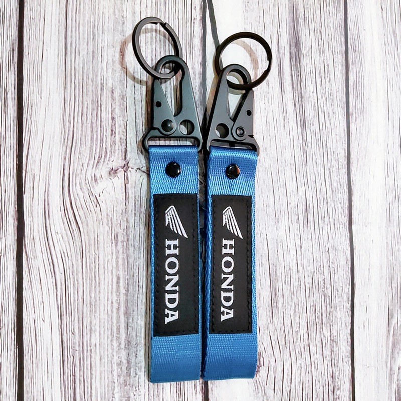 Móc khoá dây cho Honda Wave 125i  ..... Móc bằng thép không gỉ , logo vải thêu