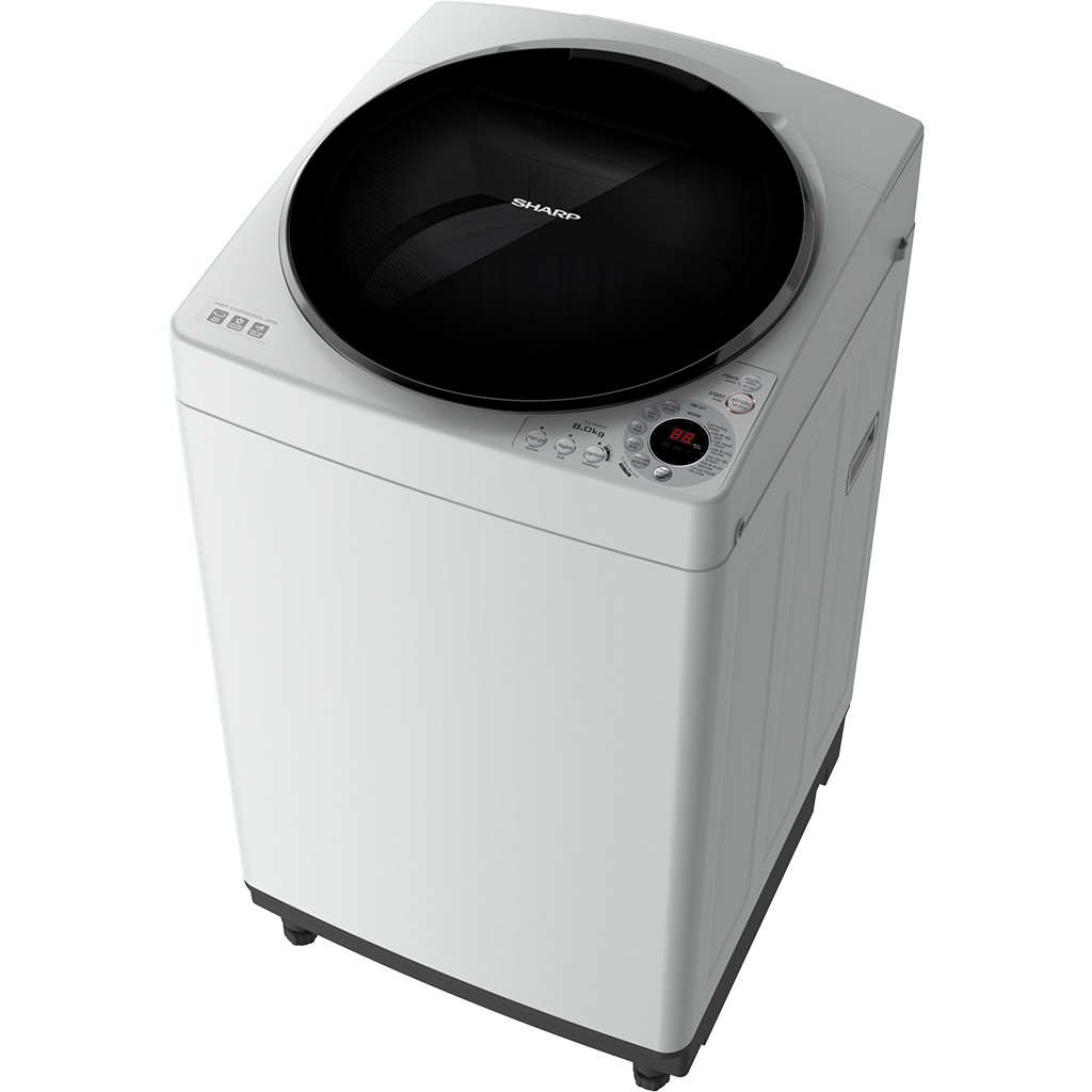 Máy giặt Sharp 8Kg ES-W80GV-H , Khử mùi kháng khuẩn, Xuất xứ Indonesia, Bảo hành 12 tháng, Giao miễn phí HCM