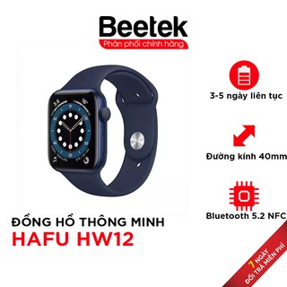 Đồng Hồ Thông Minh Smart Watch HW12 S6 Tiếng Việt Thay ảnh Thay dây Nghe gọi Tràn viền Núm xoay Bluetooth 5.2 40mm
