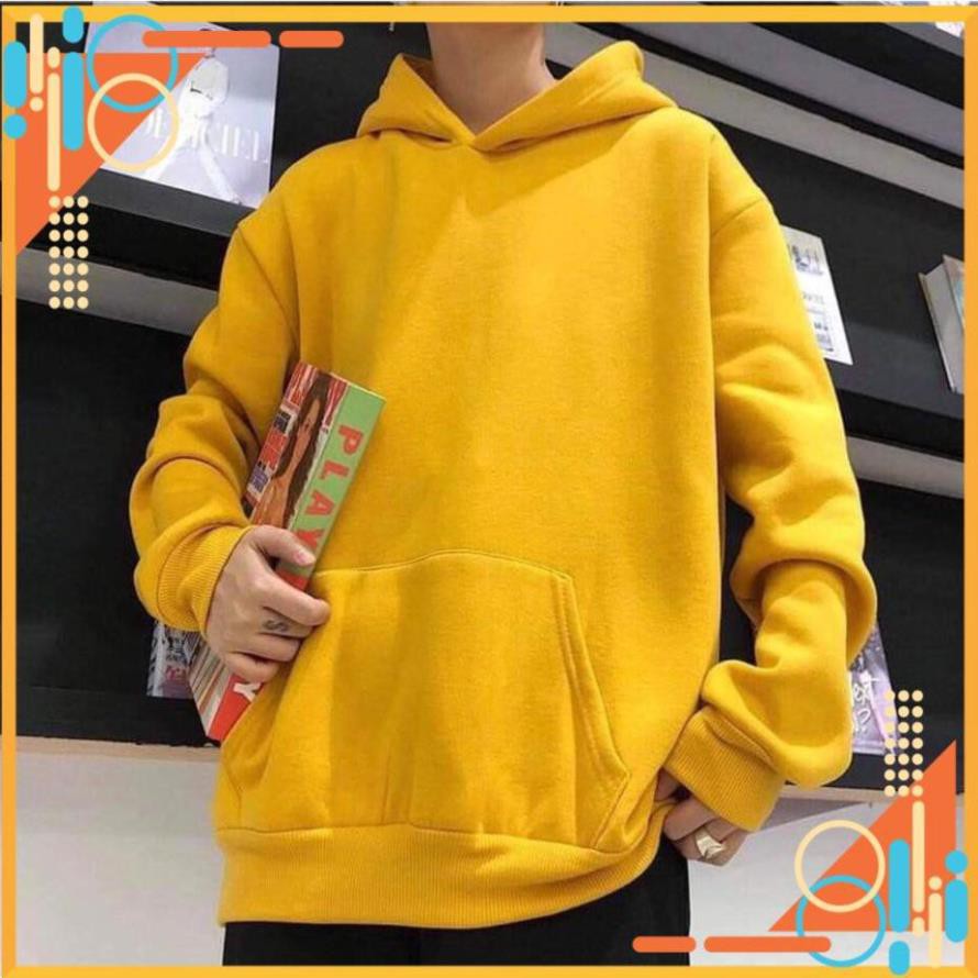[FreeShip] ÁO HOODIE TRƠN NAM NỮ MÀU VÀNG CỰC HOT TP