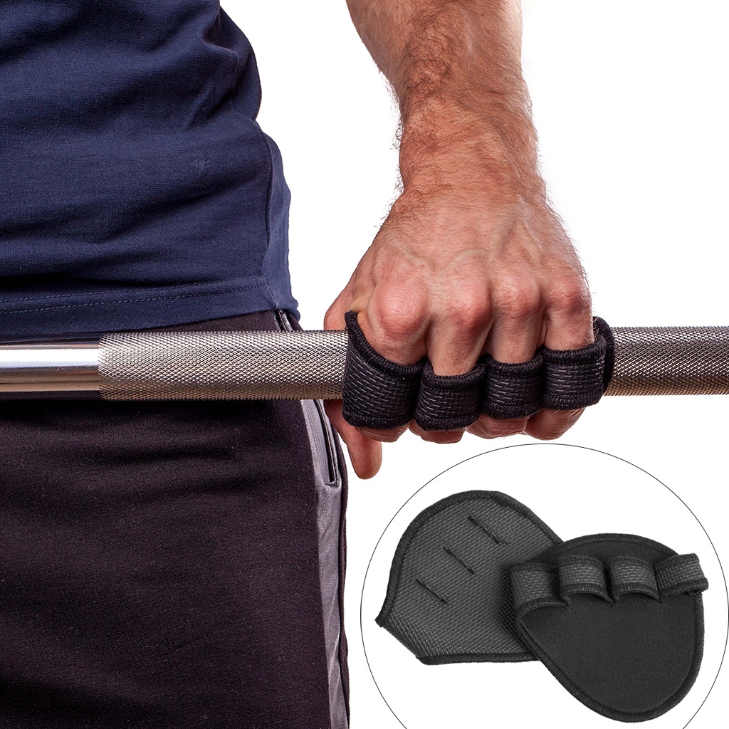 Găng tay chống trượt chống vết chai hỗ trợ nâng tạ / tập gym / thể hình hiệu quả
