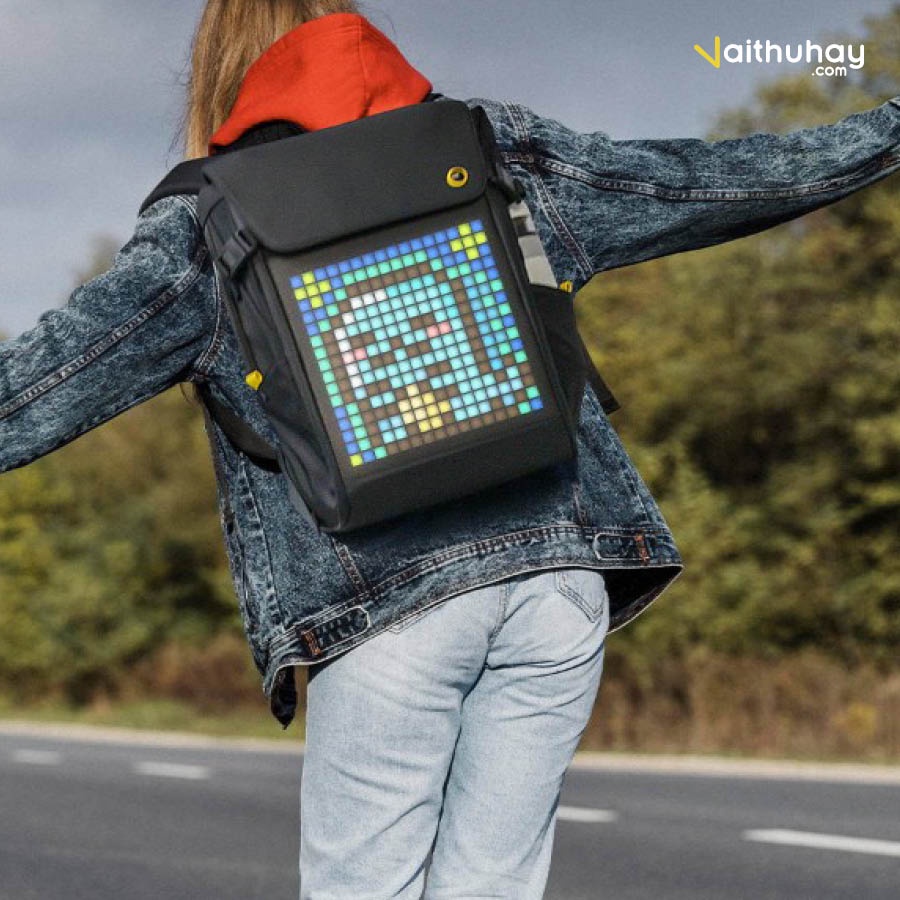 Balo Divoom Pixoo Backpack-M Màn Hình LED Sáng Tạo - Vaithuhay