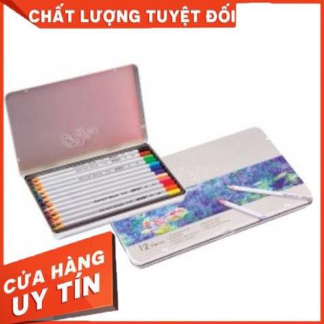 CHÌ MÀU KHÔ CAO CẤP MARCO RAFFINE 12 MÀU HỘP THIẾC -7100-12TN