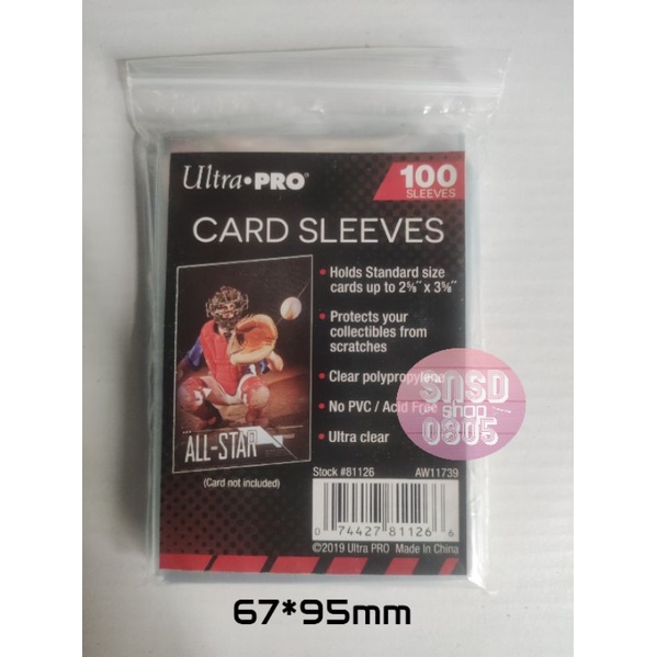 Ultra-Pro Card Sleeve For Thick Cards , Bọc Đựng Thẻ Bài Pokemon , Yugioh , Photocard