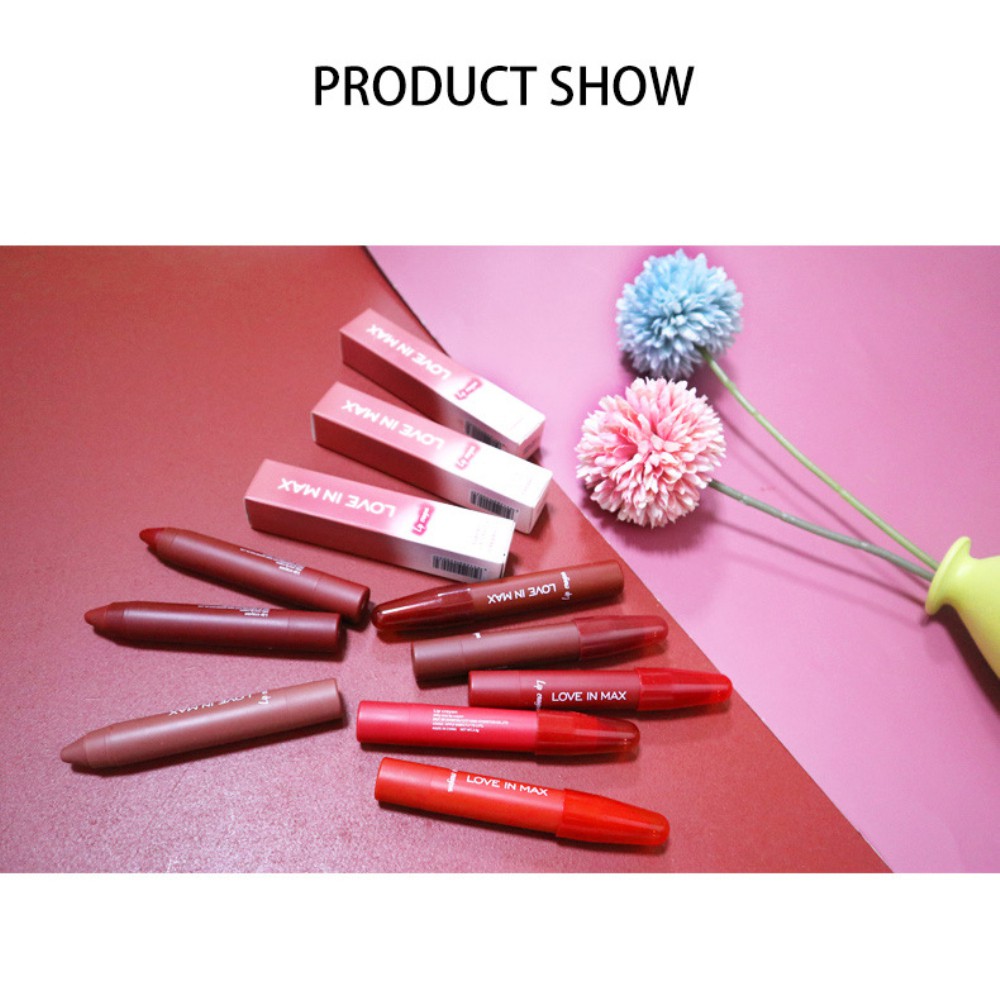 ☀☀☀ 12 Colors Velvet Matte Lipsticks Pencil Waterproof Long Lasting Sexy Red Lip Stick on-Stick Cup Makeup Lip Tint Pen Cosm ☝☝☝