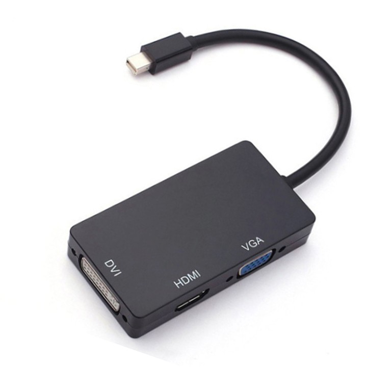 Cáp chuyển Mini Displayport ra HDMi/ VGA/ DVi - MDVT24 cho laptop Dell, Acer, Lenovo