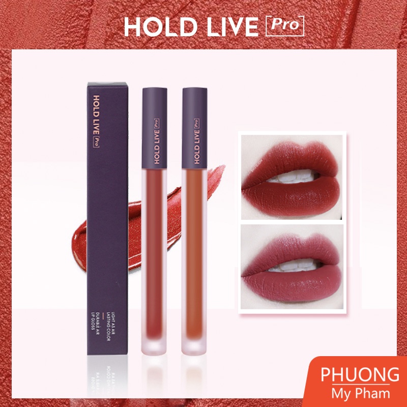 Son kem HOLD LIVE mềm mịn mọng môi Durable Air Lip Gloss [HL371]