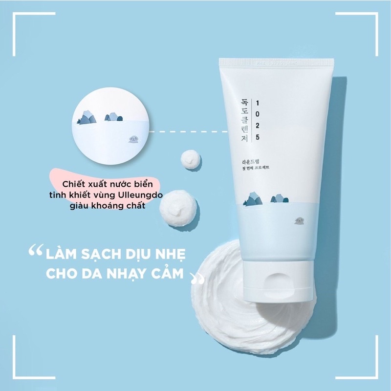 Sữa rửa mặt ROUND LAB 1025 Dokdo Cleanser Hàn Quốc 🌊