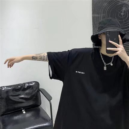 Áo Thun Tay Ngắn Dáng Rộng In Chữ Cỡ Lớn Thoải Mái Thời Trang Cho Nam Size M-5XL