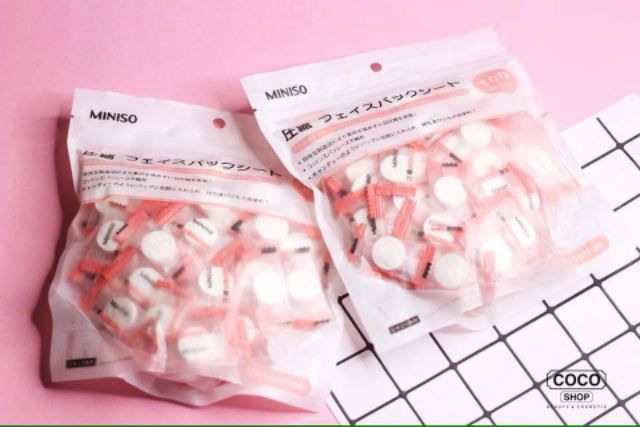 MẶT NẠ NÉN MINISO NHẬT BẢN 1 VIÊN CHÍNH HÃNG