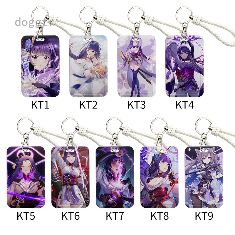 Móc Khóa Thẻ Nhân Vật Gayu zhongli klee Huatao venti xiao Id anime genshin tác Động Theo Phong Cách