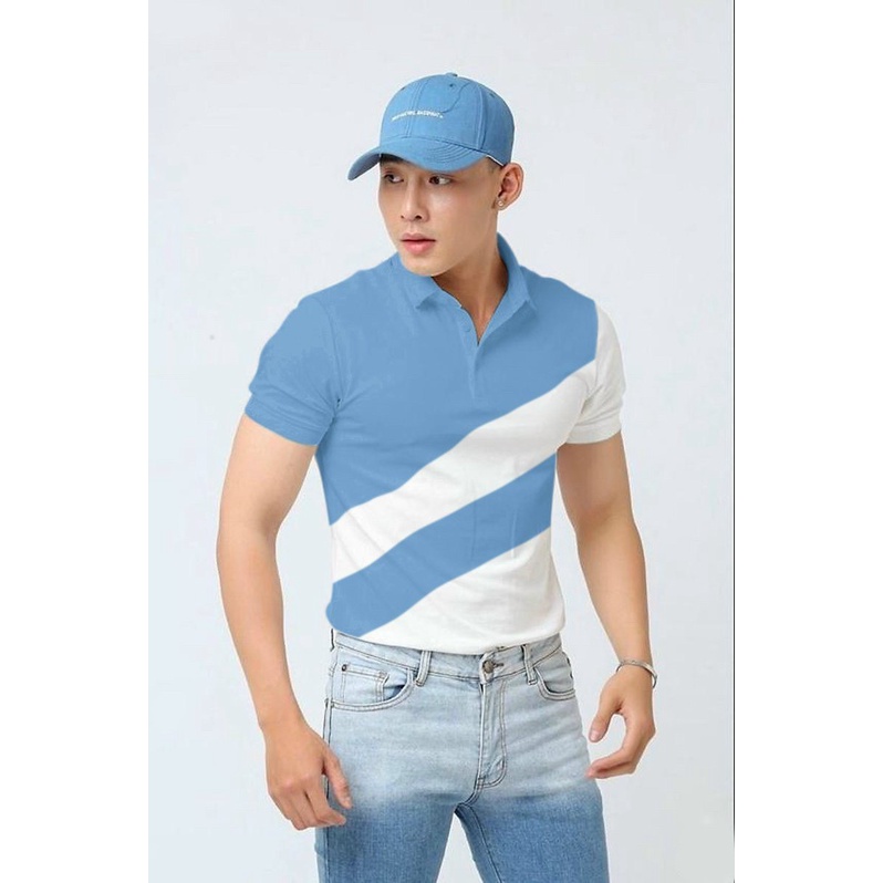 Áo Thun Nam Tay Ngắn Cổ Trụ Chất Thun Cá Sấu(Hình Thật 100%)Hàng Xưởng Loại 1 Giá Rẻ