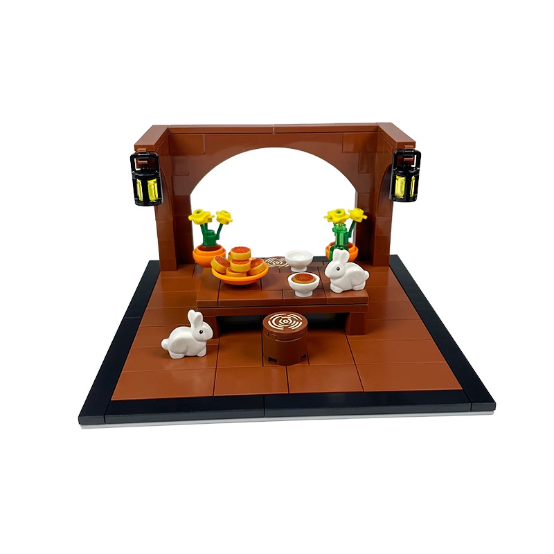 Đồ Chơi Lắp Ráp Mô Hình Bánh Trung Thu Hình Thỏ Độc Đáo