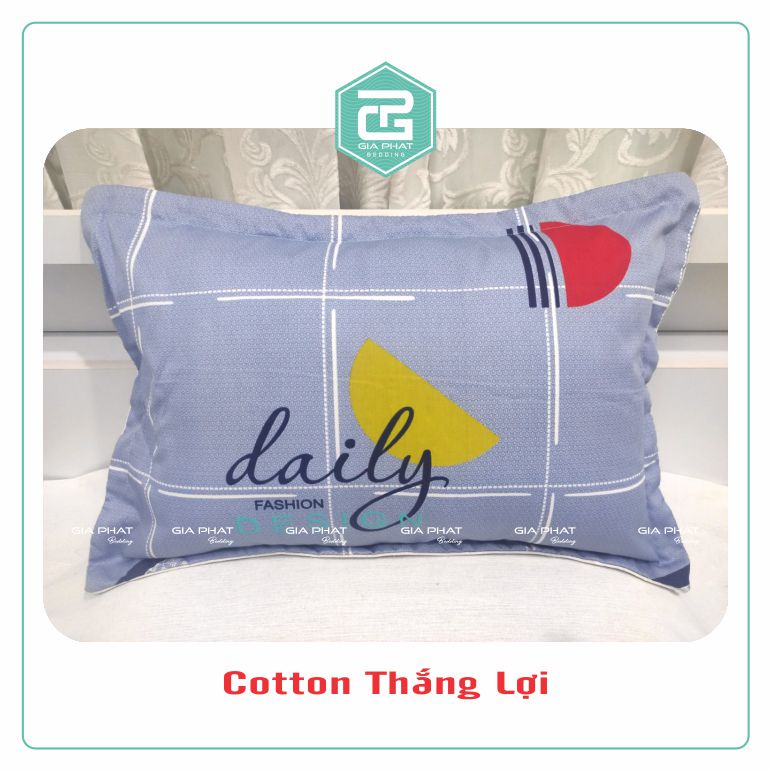 Vỏ gối 35x50 cotton 100% gối nhà trẻ, gối baby.