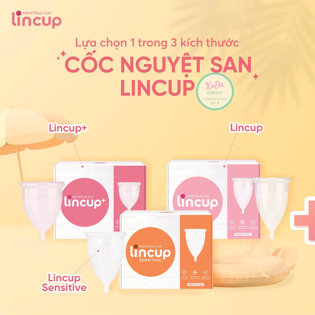 Cốc Nguyệt San LinCup Sesitive Lincup+ size lớn Cốc Nguyệt San Nhập Khẩu Mỹ 100%. Cam Kết Chính Hãng Lintimate