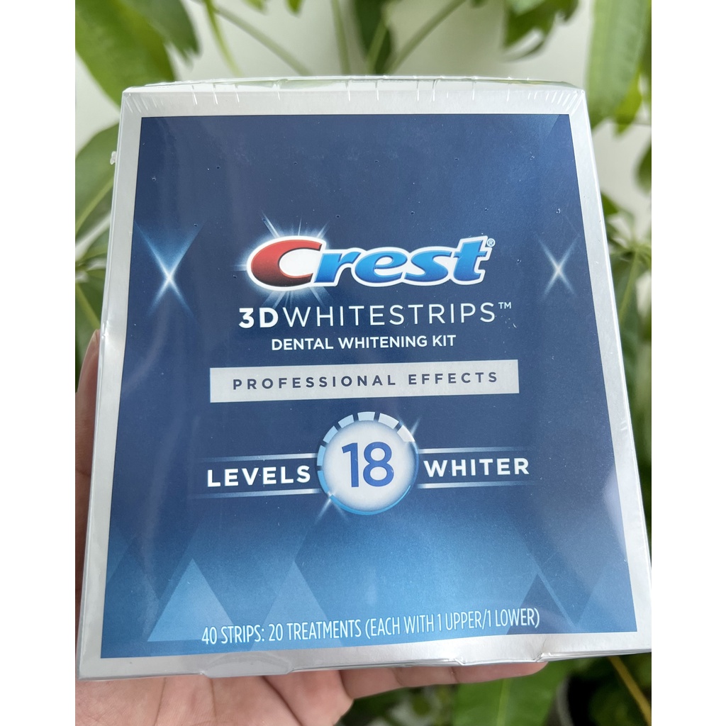 Miếng dán trắng răng Crest 3D Whitestrips/ Mỹ