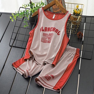 Bộ ba lỗ thun lưới cho bé trai, bé gái size đại đến 65kg - ALANCARL