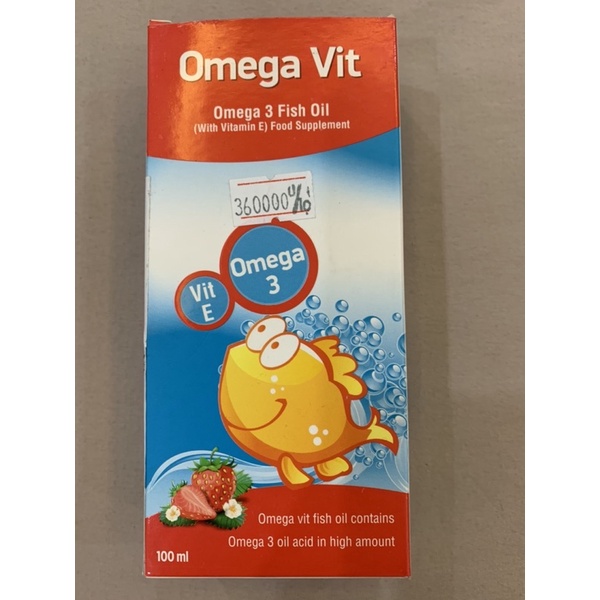 Dầu cá Omega vit 100ml thanh lý mới 100% Date 9/2022 chính hãng mua tại BV phụ sản Hà Nội