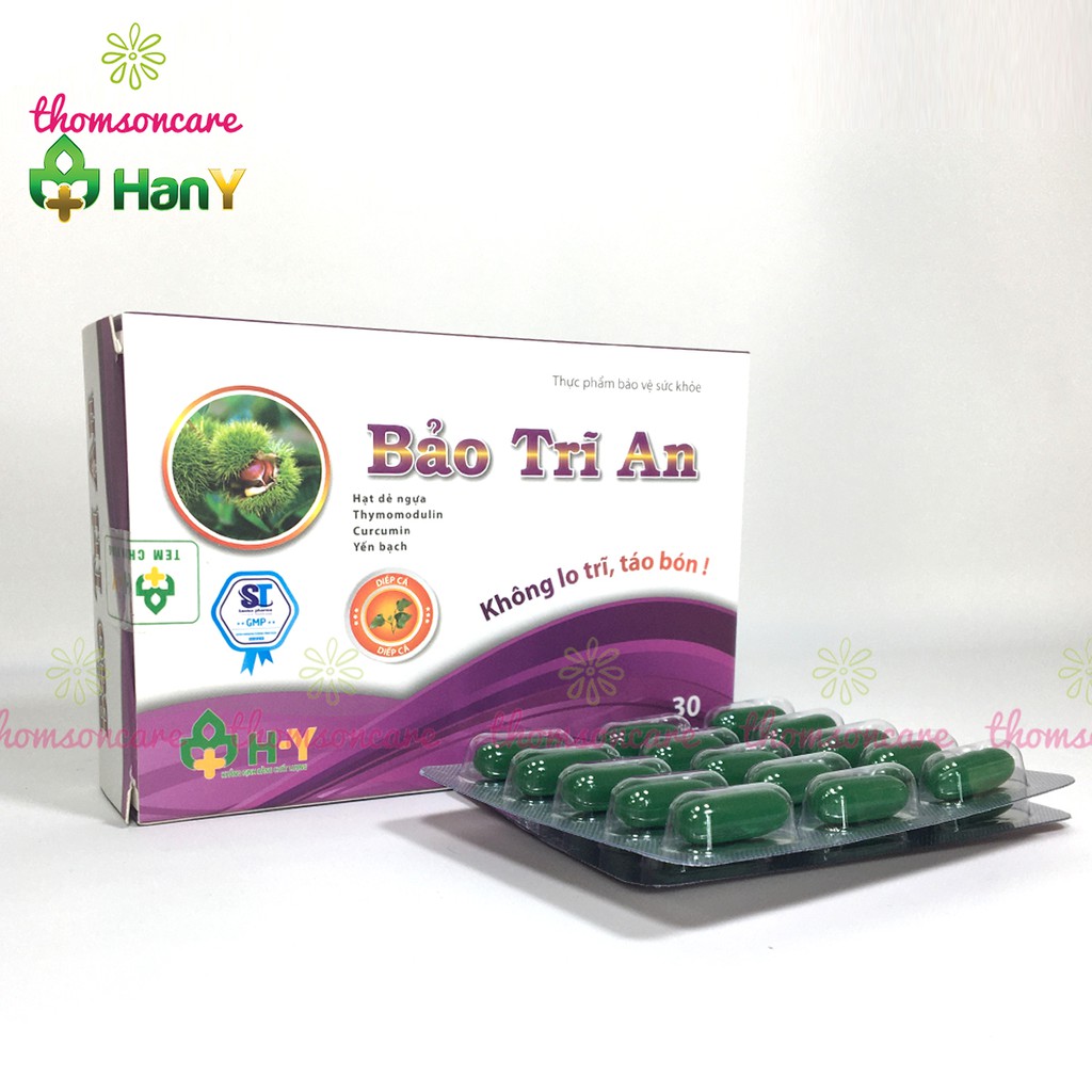 Bảo trĩ an - Hỗ trợ giảm táo bón từ chất xơ hòa tan, cao diếp cá, rutin và thảo dược Hộp 30 viên | BigBuy360 - bigbuy360.vn