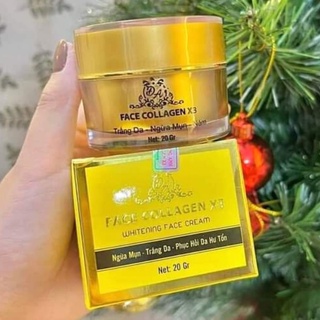Kem dưỡng ẩm da mặt, Kem dưỡng trắng da mặt, Kem chống nắng face collagen X3 Đông Anh.