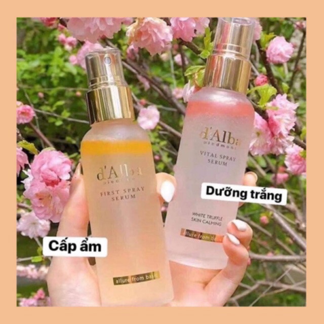 Xịt khoáng Tinh Chất Trắng Da  D' Alba First Spray Serum
