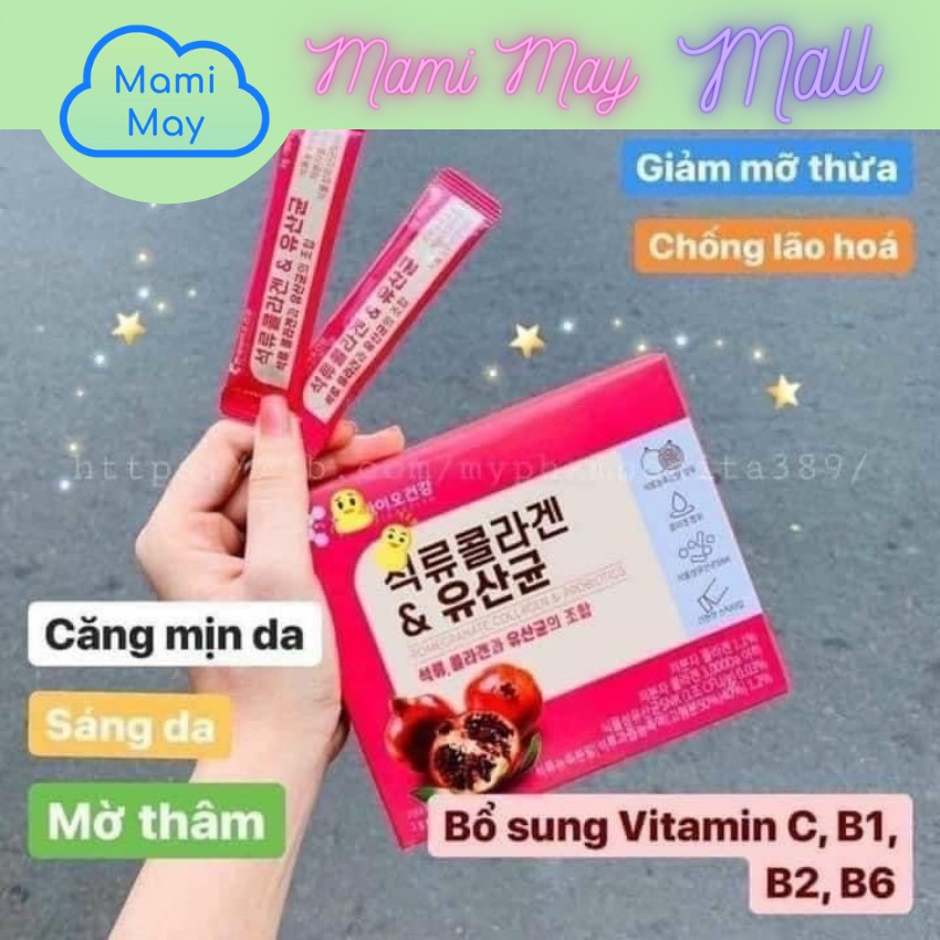 Tinh chất bột Collagen lựu đỏ và lợi khuẩn Hàn Quốc giúp làm đẹp da, chống lão hóa, chống thâm da BioCell