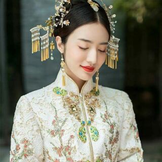 [Phụ kiện tóc] Trâm cổ trang vàng tua rua - MS430