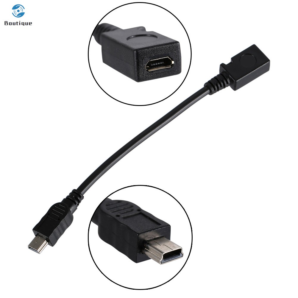 Cáp Chuyển Đổi Từ Usb 2.0 Mini 5-pin Sang Micro Female 15cm