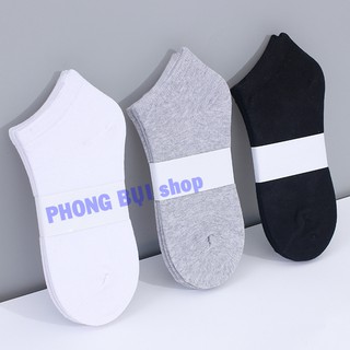 Tất Nam Nữ Cổ Ngắn Chất Êm Chân Thông Thoáng Khử Mùi