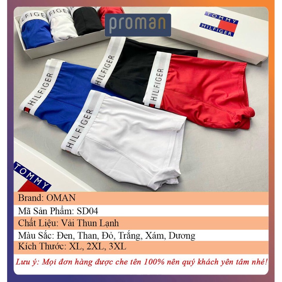Quần Sịp Nam đùi Boxer nam cotton Quần lót nam Cao Cấp chất Thun Lạnh Cotton co giãn 4 chiều SD04- PROMAN