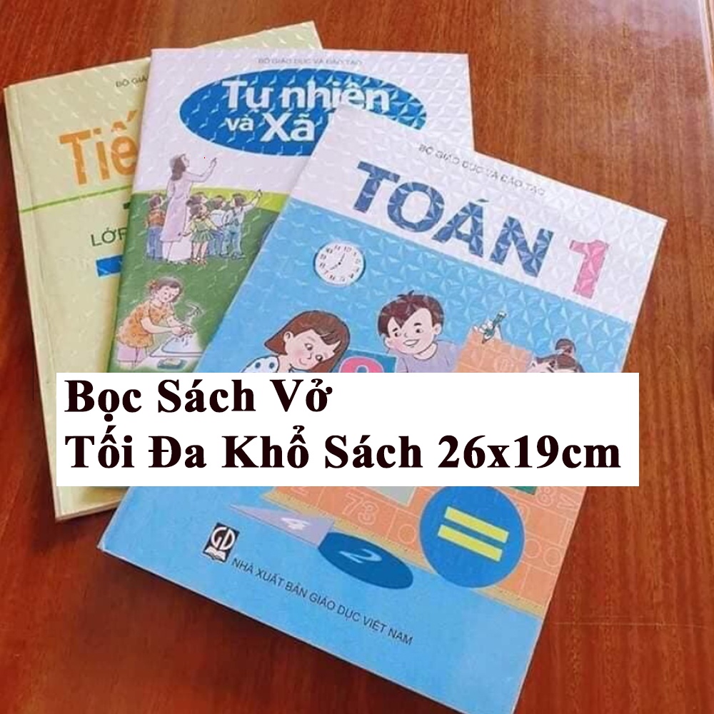 Decal Bọc Sách Giáo Khoa Tập Vở KUNBE, Trong Suốt Chống Nước , Bụi Bẩn