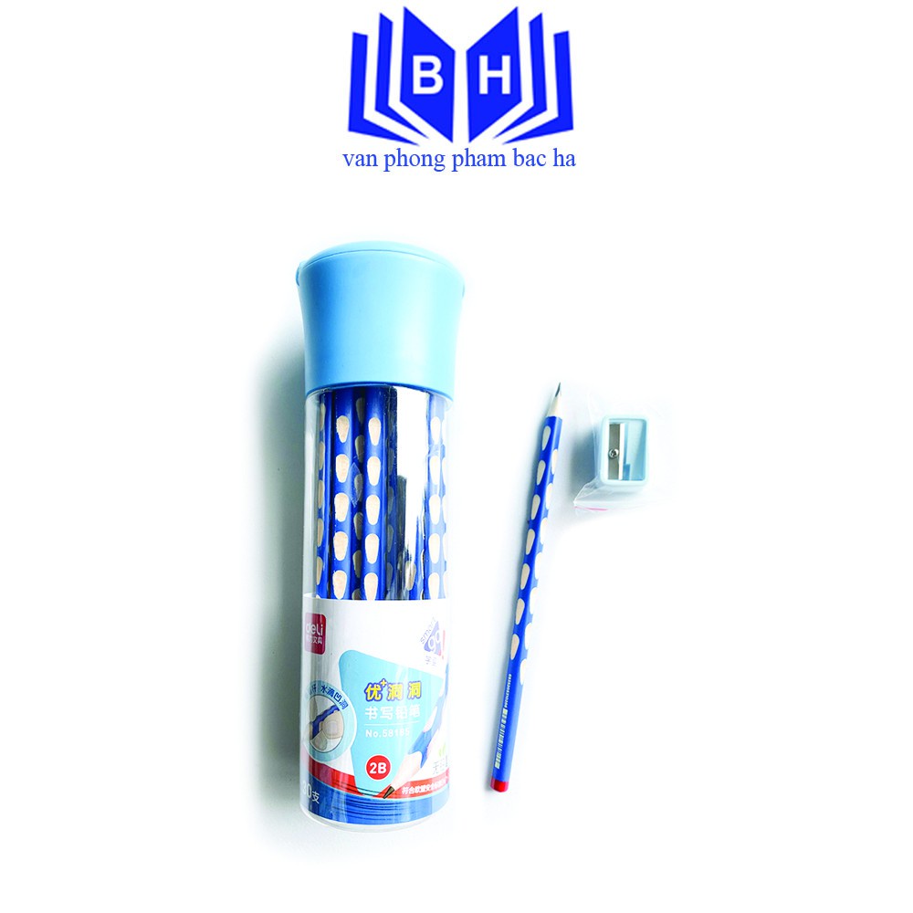 Bút Chì 2B Deli-58185 Bút Chì Định Vị Thông Minh Thích Hợp Cho Cho Bé Luyện Chữ Mua 1 Hộp/30 Chiếc