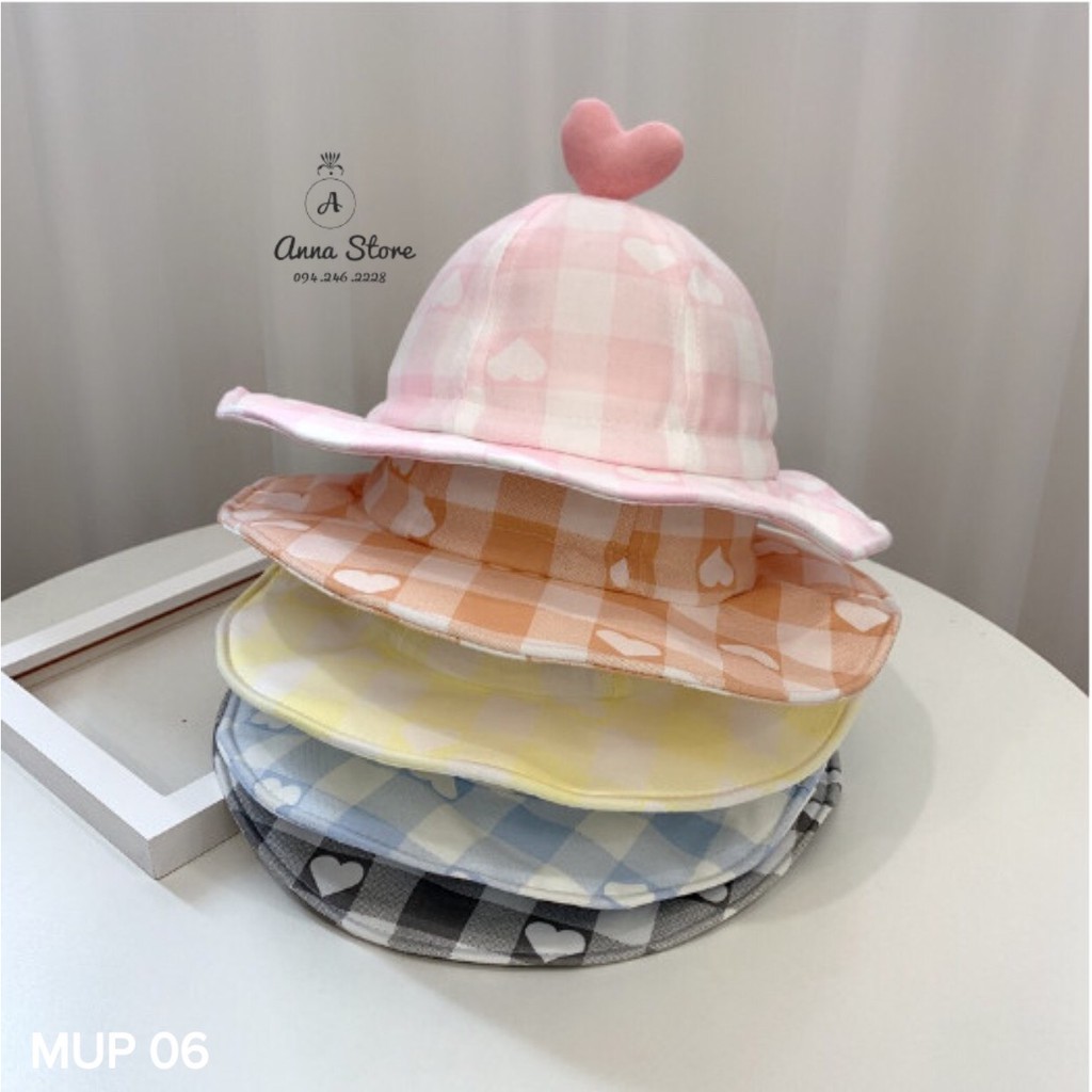 MUP 06 : Mũ vành cho bé gái 6-24m